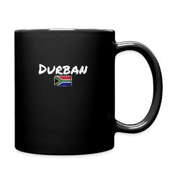 Durban Vintage South Africa South Africa Flag - Full Colour Mug - black - Right
