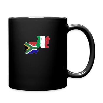 Afrique du Sud Italie Drapeau Italiens Sud-Africains - Mug uni - noir - Droite