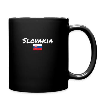 Slovakia Slowakische Flagge Slowake - Tasse einfarbig - Schwarz - Rechts