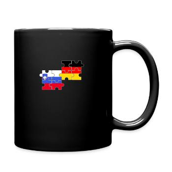 Slowenien Deutschland Flagge Deutsch Slowene - Tasse einfarbig - Schwarz - Rechts