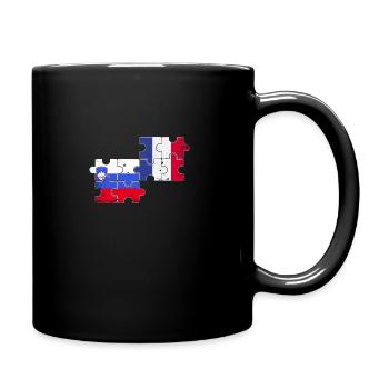 Slowenien Frankreich Vintage Flagge Slowene - Tasse einfarbig - Schwarz - Rechts