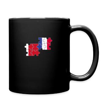 Dubai Frankreich Flagge Französisch Dubaier - Tasse einfarbig - Schwarz - Rechts