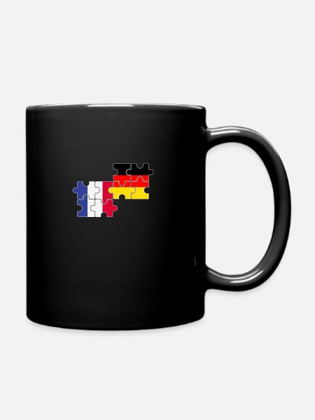 France Allemagne Drapeau Allemand Français - Mug uni - noir