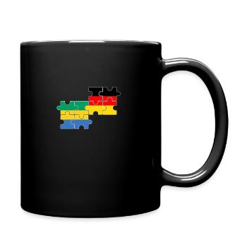 Gabon Germany Flag German Gabonese - Full Colour Mug - black - Right