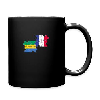 Gabon France Flag French Gabonese - Full Colour Mug - black - Right
