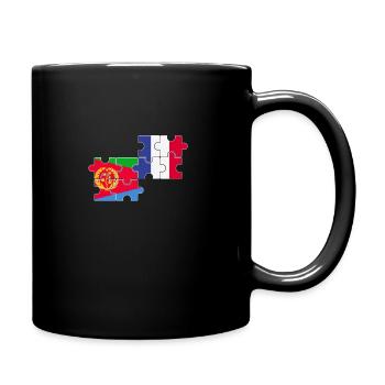 Eritrea Frankreich Flagge Französisch Eritreer - Tasse einfarbig - Schwarz - Rechts