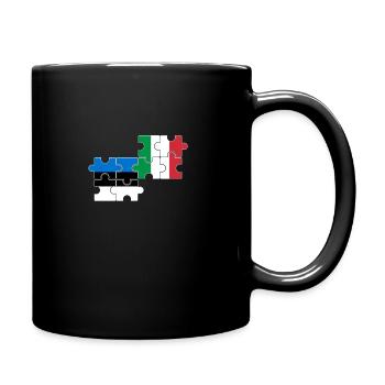Estonie Italie Drapeau Italie Este - Mug uni - noir - Droite
