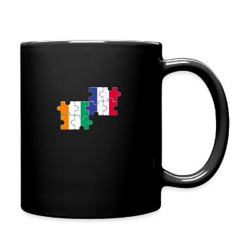 Côte d’Ivoire France Drapeau Français Ivoirien - Mug uni - noir - Droite