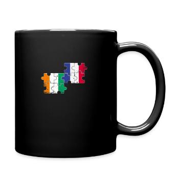 Côte d’Ivoire France Vintage Drapeau Ivoirien - Mug uni - noir - Droite