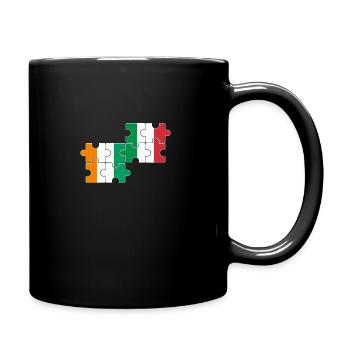 Côte d’Ivoire Italie Drapeau Italie Ivoirien - Mug uni - noir - Droite