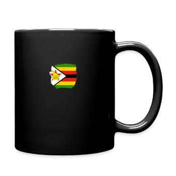 Zimbabwe Drapeau zimbabwéen Zimbabwéen - Mug uni - noir - Droite
