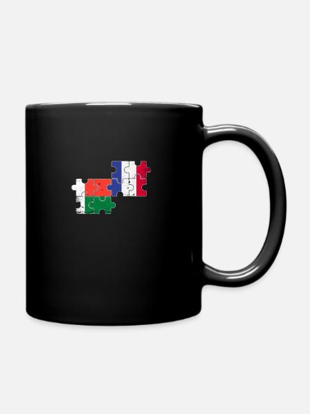 Madagascar France Vintage Drapeau Malgache - Mug uni - noir