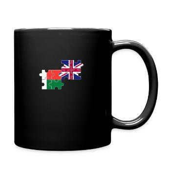 Madagascar UK Flag British Malagasy - Full Colour Mug - black - Right