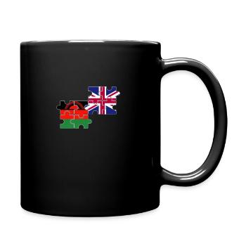 Malawi UK Flag British Malawians - Full Colour Mug - black - Right