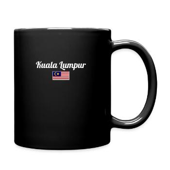 Kuala Lumpur Malaysia Malaysische Flagge Malaysier - Tasse einfarbig - Schwarz - Rechts