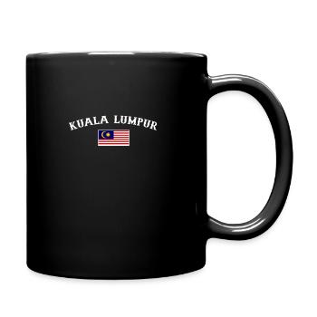 Kuala Lumpur, Malaysia, Malaysian flag, Malaysian - Full Colour Mug - black - Right