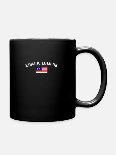 Kuala Lumpur, Malaisie, Drapeau malaisien, Malaisien - Mug uni - noir
