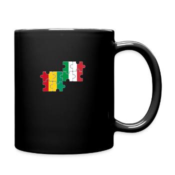 Guinée Italie Drapeau Guinée italienne - Mug uni - noir - Droite