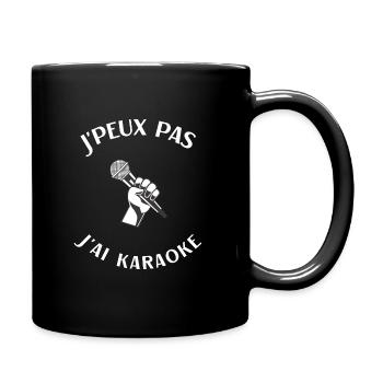 Karaoke Humor Gift I Can't I Have Karaoke - Full Colour Mug - black - Right