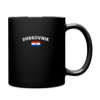 Dubrovnik, Croatia, Croatian flag, Croatia - Full Colour Mug - black - Right