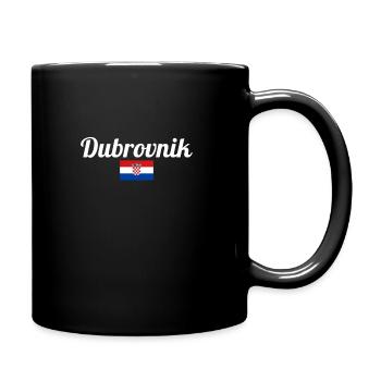 Dubrovnik, Croatie, Drapeau croate, Croatie - Mug uni - noir - Droite