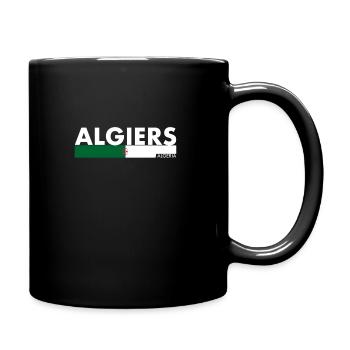 Algiers Algeria Algerian Flag Algerian - Full Colour Mug - black - Right