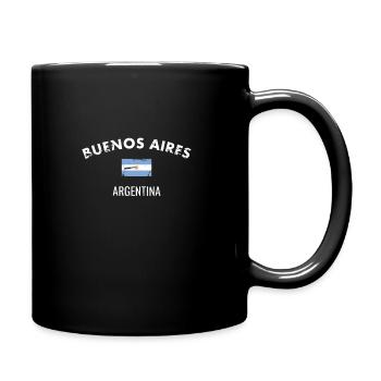 Buenos Aires Vintage Argentina Flag - Full Colour Mug - black - Right