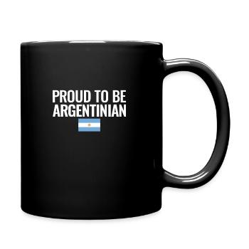 Fier d’être le drapeau argentin de l’Argentine - Mug uni - noir - Droite