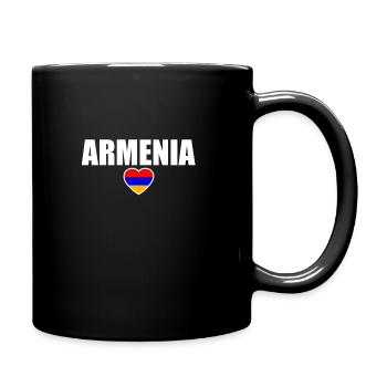 Armenia Armenia Armenian Flag Armenian - Full Colour Mug - black - Right