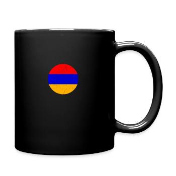 Armenia Vintage Armenian Flag Armenian - Full Colour Mug - black - Right