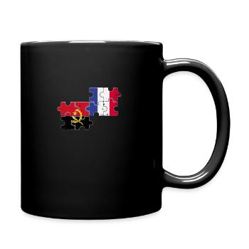 Angola France Vintage Flag Angolan - Full Colour Mug - black - Right