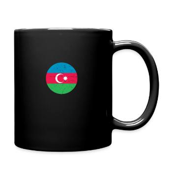 Azerbaïdjan Vintage drapeau azerbaïdjanais - Mug uni - noir - Droite