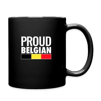 Fier Belge Belgique Drapeau Belge Belge - Mug uni - noir - Droite