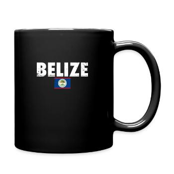 Belize Vintage Belizische Flagge Belizer - Tasse einfarbig - Schwarz - Rechts