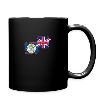 Belize Royaume-Uni Drapeau britannique du Belize - Mug uni - noir - Droite