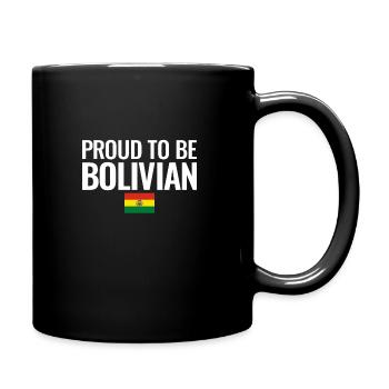 Fier d’être bolivien Bolivie Drapeau bolivien - Mug uni - noir - Droite