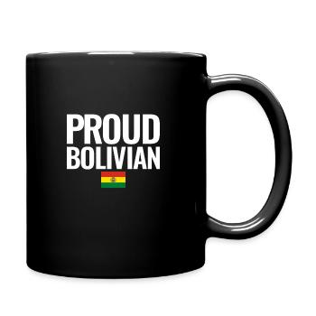 Fier drapeau bolivien bolivien - Mug uni - noir - Droite