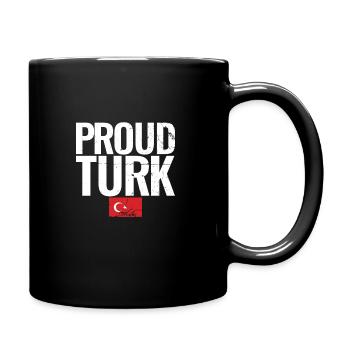 Fier Turc Vintage Turquie Drapeau Turc Turc - Mug uni - noir - Droite