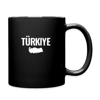Carte de la Turquie Turquie Turc - Mug uni - noir - Droite