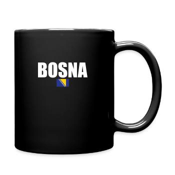 Bosna Bosnia Bosnian Flag Bosnians - Full Colour Mug - black - Right
