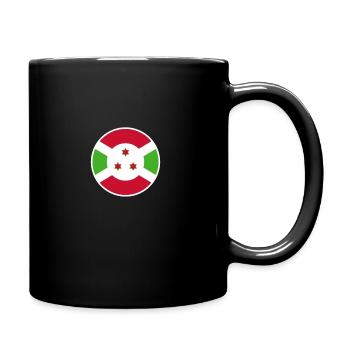 Burundi Burundische Flagge Burundier - Tasse einfarbig - Schwarz - Rechts