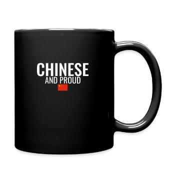 Chinese And Proud China Chinesische Flagge - Tasse einfarbig - Schwarz - Rechts