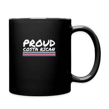 Fier drapeau costaricain du Costa Rica - Mug uni - noir - Droite