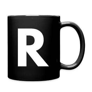 R - Tasse einfarbig - Schwarz - Rechts