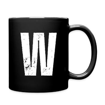 W - Tasse einfarbig - Schwarz - Rechts