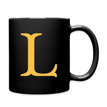 L - Tasse einfarbig - Schwarz - Rechts