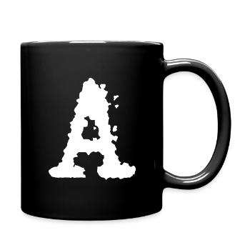A - Tasse einfarbig - Schwarz - Rechts