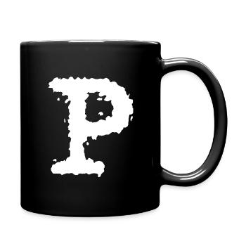 P - Mug uni - noir - Droite