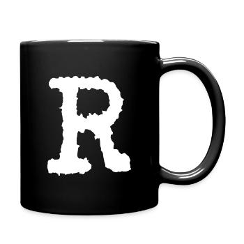 R - Tasse einfarbig - Schwarz - Rechts