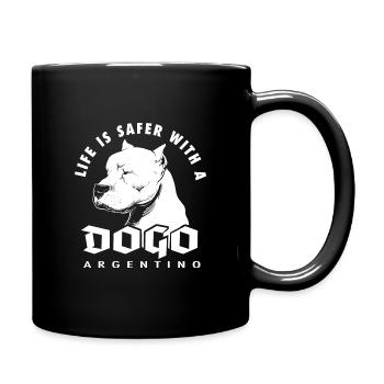 Dogo Argentino - Full Colour Mug - black - Right